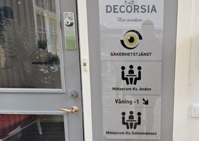 Hänvisningsskylt i akryl